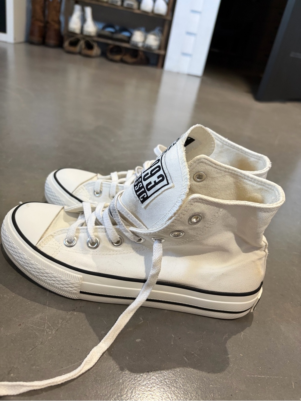 White ankle shoe - woman🤍